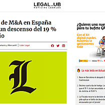 Mercado de M&A en Espaa registra un descenso del 19 % hasta julio